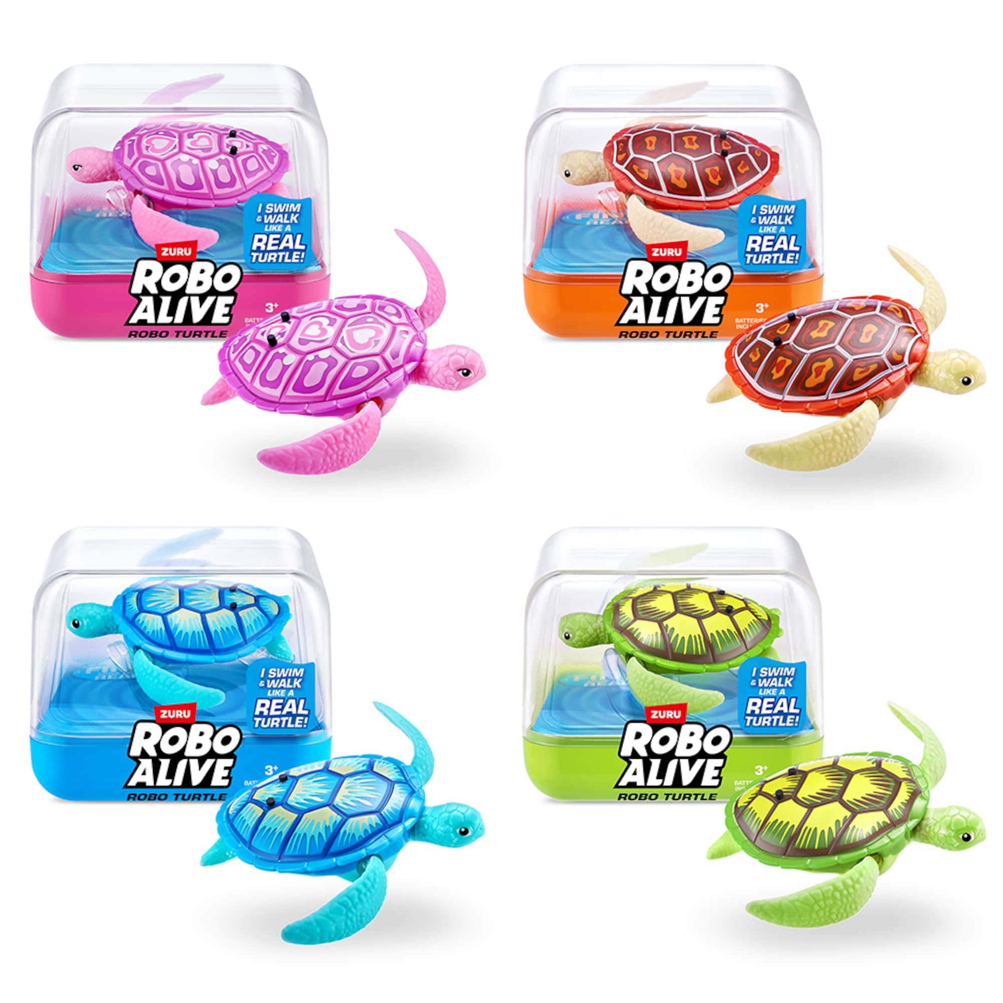 Assorted Robo Alive Robo Turtle Series 1, 1pc.